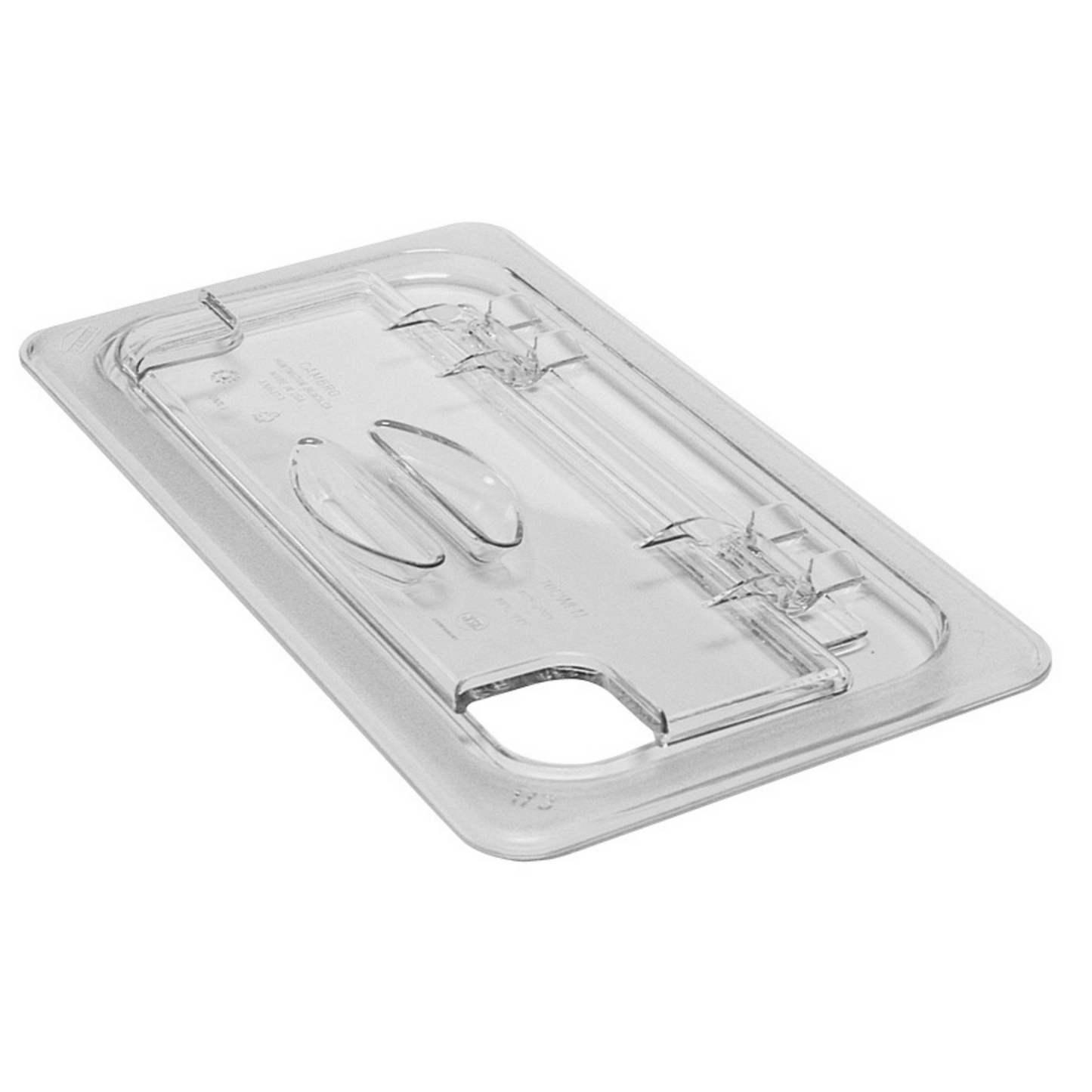 Cambro | Camwear Food Pan FlipLid, Notched, 1/3 Size, Clear