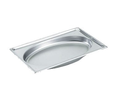 Vollrath | Super Pan Full Size Oval Shape Food Pan, 2.5" Deep, 22 Gauge Stainless Steel