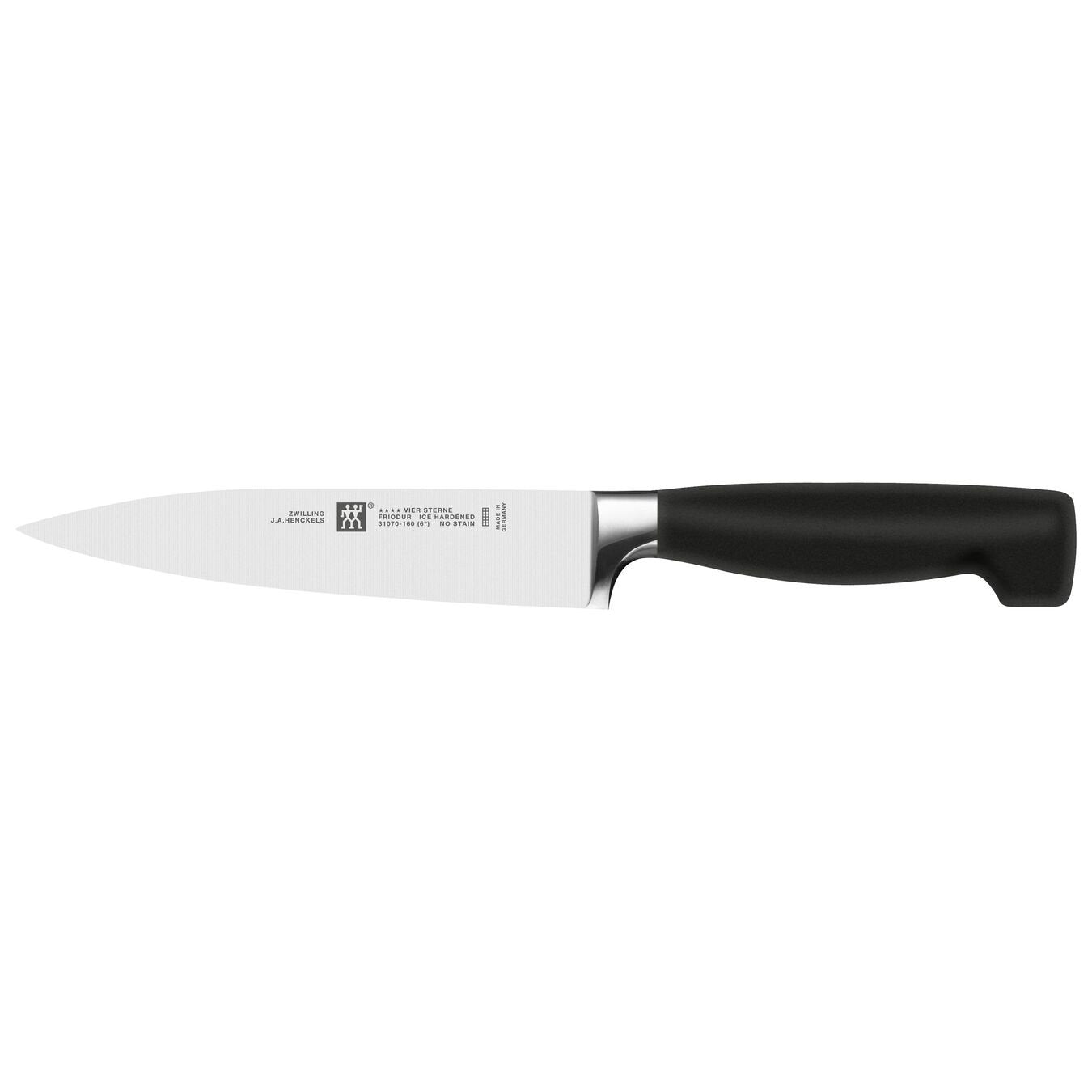 Zwilling | Four Star Utility Knife, 6", Black - ChefEquipment.com