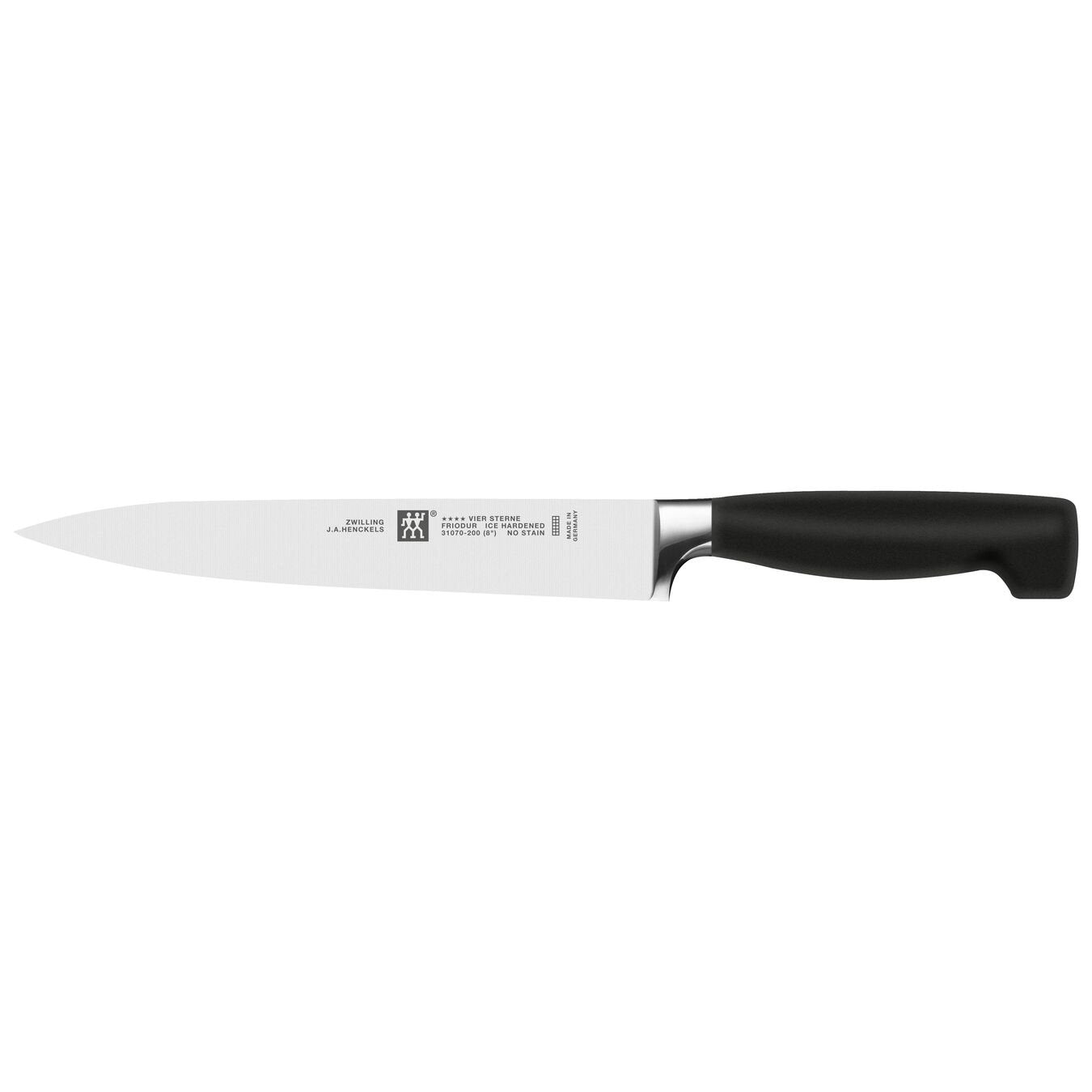 Zwilling | Four Star Carving Knife, 8", Black - ChefEquipment.com