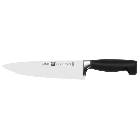 Zwilling | Four Star Chef Knife, 8", Black - ChefEquipment.com