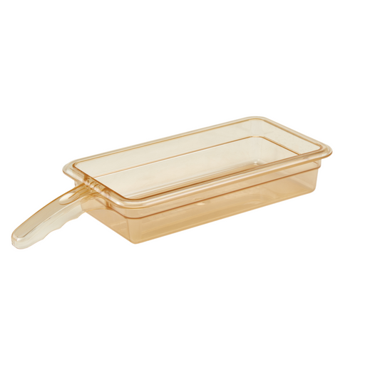 Cambro | High Heat 1/3 Size Food Pan with 1 Handle, Amber