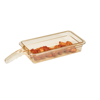 Cambro | High Heat 1/3 Size Food Pan with 1 Handle, Amber