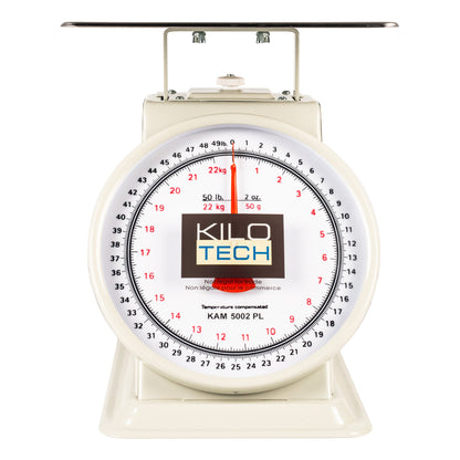 Kilotech | KAM 5002PL Mechanical Dial Scale with Platform, 22 kg