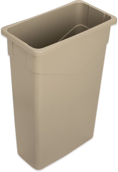 Carlisle | TrimLine Rectangle Waste Container, 23 Gallon, Beige