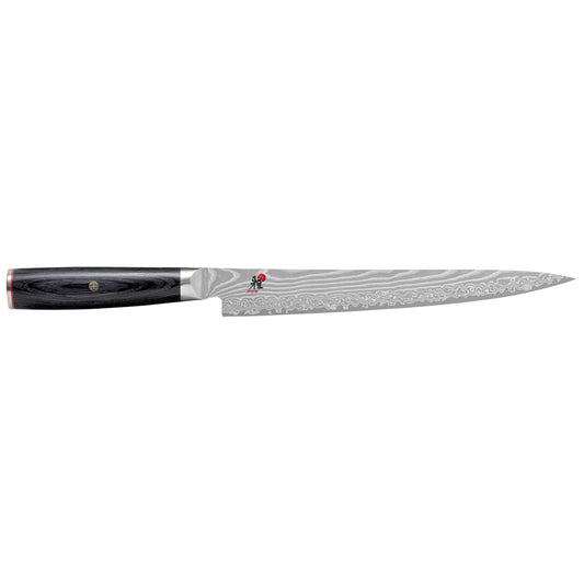 Zwilling | Miyabi 5000 FC-D Sujihiki Knife, 9.5", Pakka Black - ChefEquipment.com