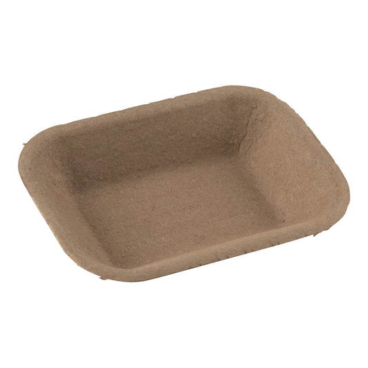 Eco-Packaging | Paper Pulp Tray, Medium, Brown (500-pack)