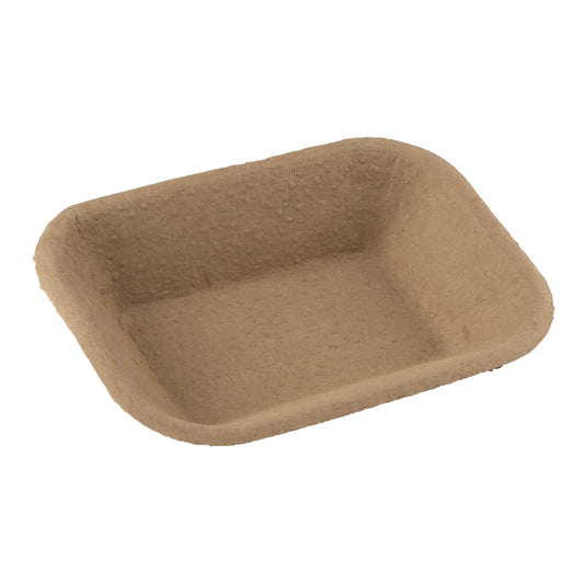 Eco-Packaging | Paper Pulp Tray, Large, Brown (500-pack)