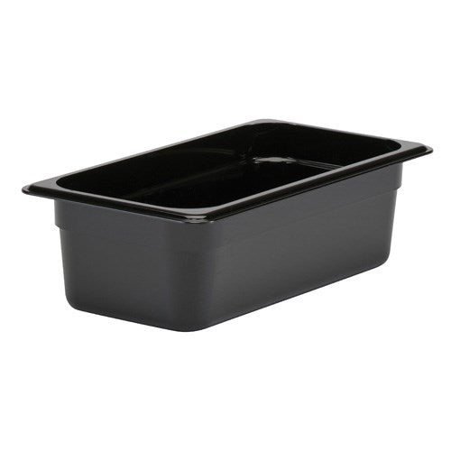 Cambro | Camwear 1/3 Size Food Pan, 4" Deep, Black