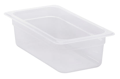 Cambro | Bac à nourriture translucide de taille 1/3, 4 po de profondeur