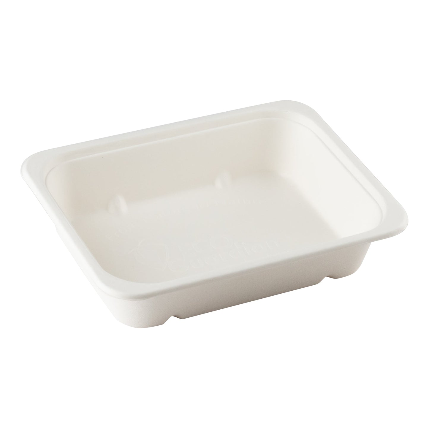 Eco Guardian | Rectangular Tray, 32 oz, 8.5" x 6.5" x 2",  Sugarcane (300-pack)