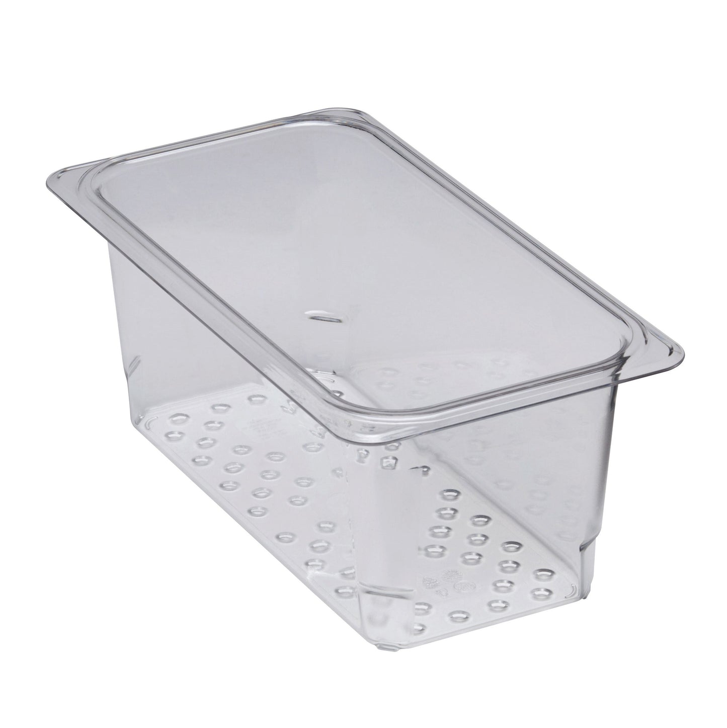 Cambro | Camwear 1/3 Size Colander Food Pan, 5" Deep, Clear