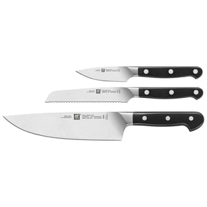 Zwilling | Pro 3 Piece Knife Set, Black - ChefEquipment.com