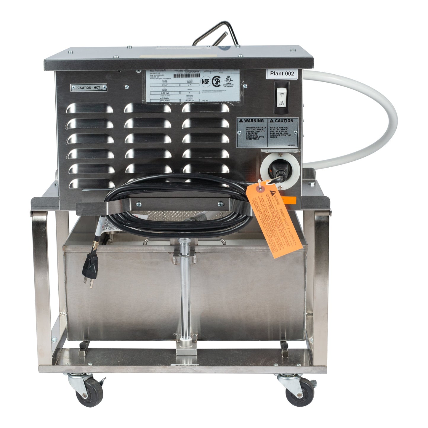 Pitco | P18 Portable Oil Filtration Machine, 75 lb Capacity, 120V