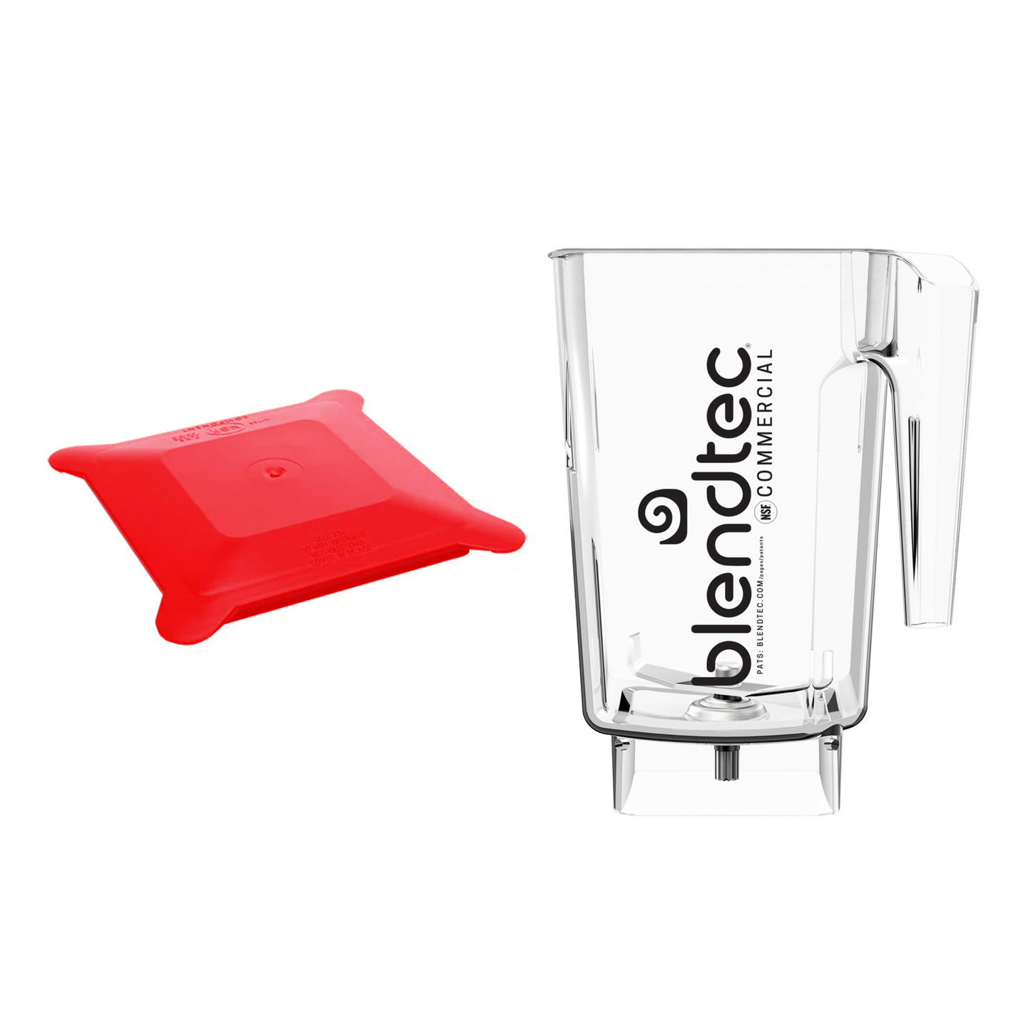 Blendtec | Wildside+ Jar Kit with Hard Lid, Red