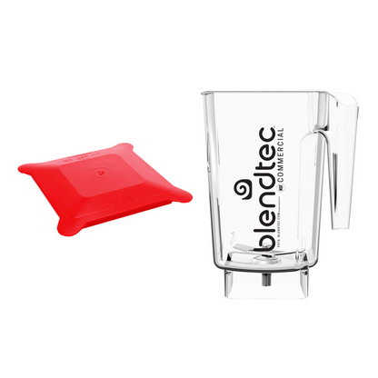 Blendtec | Wildside+ Jar Kit with Hard Lid, Red