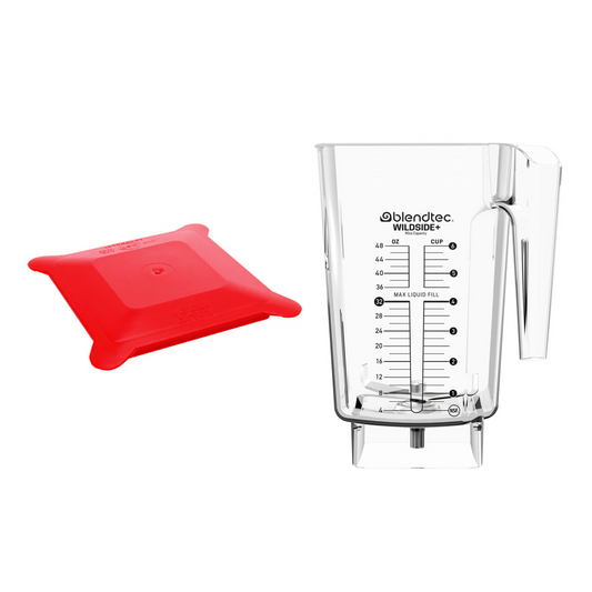 Blendtec | Wildside+ Jar Kit with Hard Lid, Red