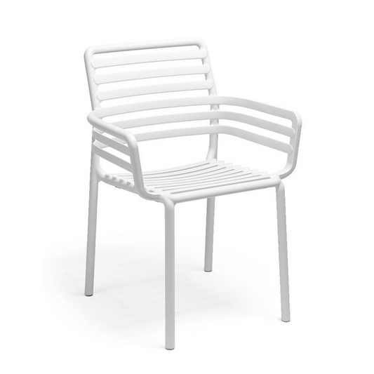 NARDI Doga Arm Chair, Bianco (4-pack) - 40254.00.000