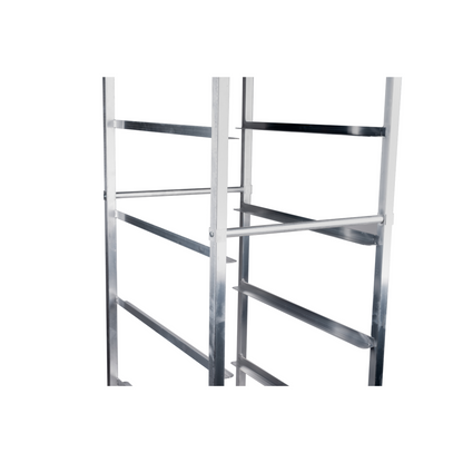 SignatureWares | 6 Shelf Bus Bin Rack, Aluminum