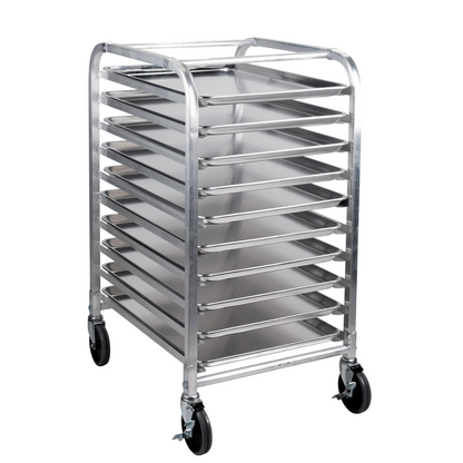 SignatureWares | 10 Shelf Bun Pan Rack, Half Height, Aluminum