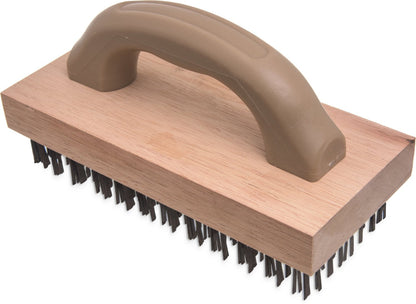 Carlisle | 9.5" x 3.5" Brush w/ Flat Steel Bristles - ChefEquipment.com