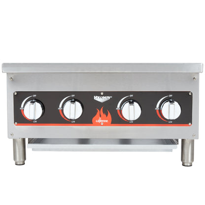 Vollrath | Cayenne 24" Gas Countertop Hot Plate, 4 Burners, Natural Gas/Propane