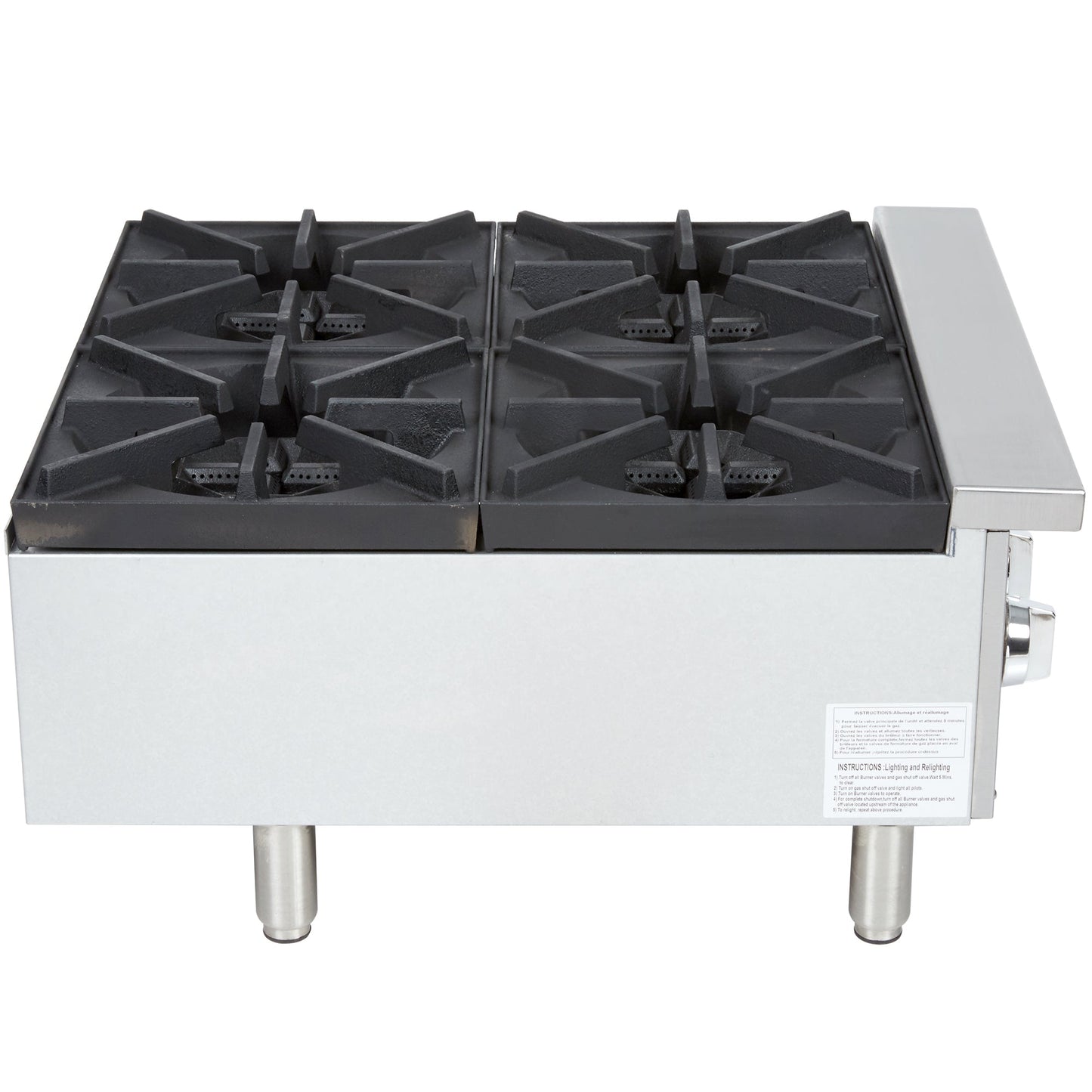 Vollrath | Cayenne 24" Gas Countertop Hot Plate, 4 Burners, Natural Gas/Propane