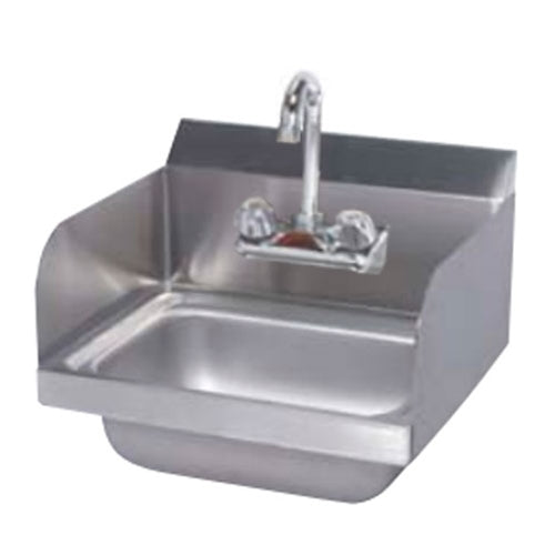 Tarrison | Wall Mount Hand Sink with Side Panels & Faucet, 17" x 15.25"