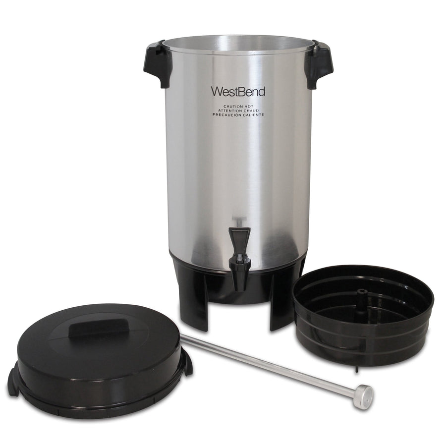 West Bend | Coffee Urn, 42 Cup, Polished Aluminum