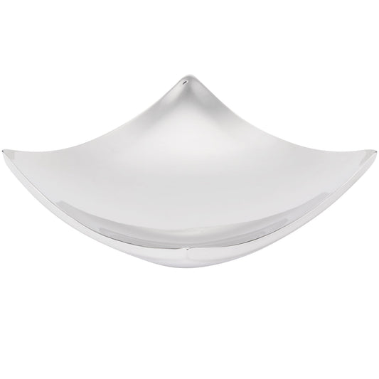 Vollrath | Double Wall Curved Platter, 7.5" x 7.5", Polished Stainless Steel