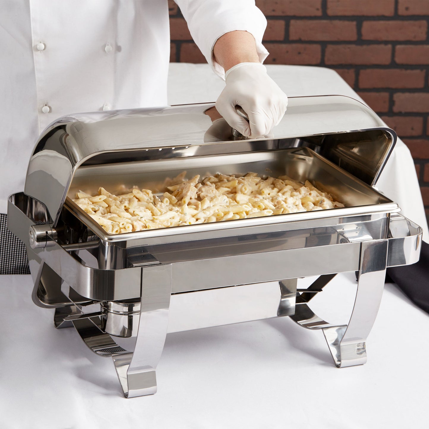 Vollrath Orion Full Size Chafer w Retractable Cover, 9 qt, FINAL SALE - 46520