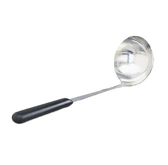 Vollrath | Kool Touch Ladle, 4 oz, Stainess Steel w Black Handle - ChefEquipment.com