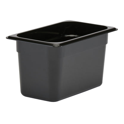 Cambro | Camwear 1/4 Size Food Pan, 6" Deep, Black