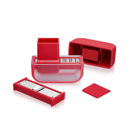 Microplane | Garlic Mincer & Slicer Set, Red