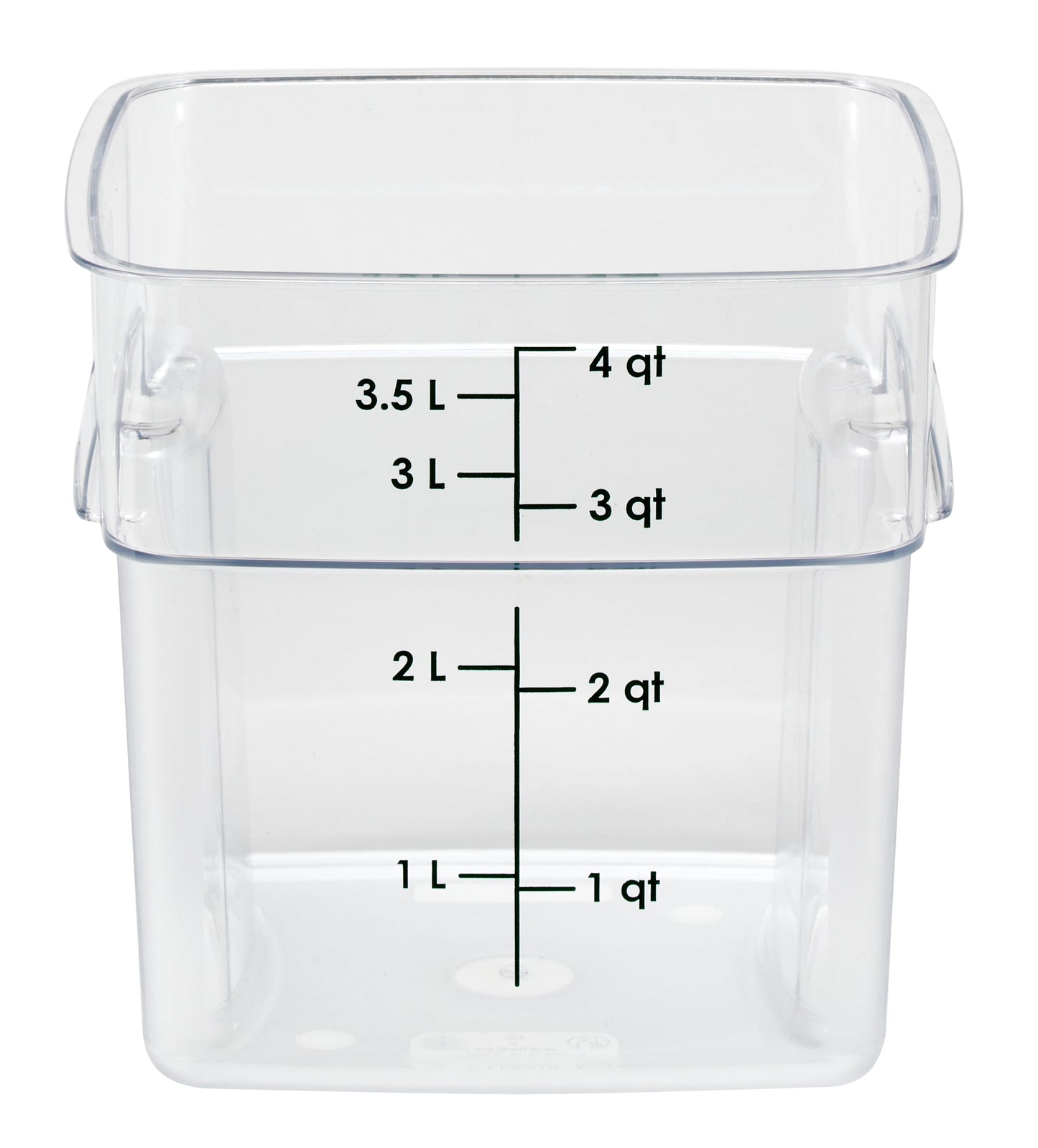 Cambro | Récipient de rangement CamSquare FreshPro, 4 pintes, transparent