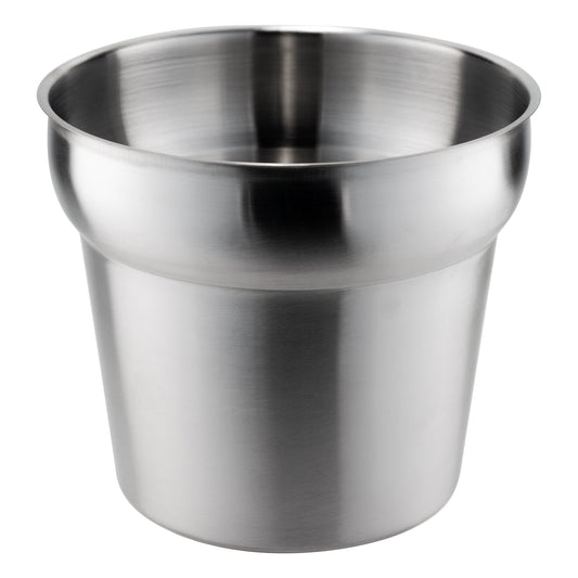 Browne | Round Insert, 7.1 qt, Stainless Steel