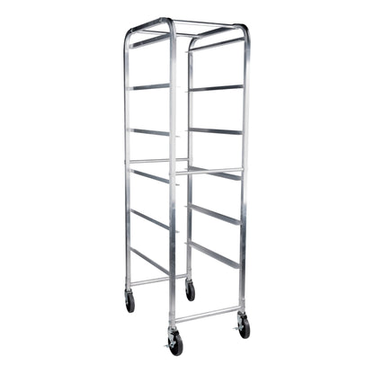 SignatureWares | 6 Shelf Bus Bin Rack, Aluminum