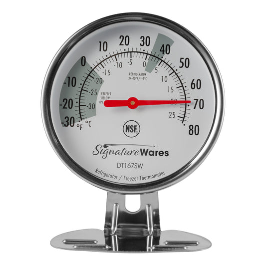 SignatureWares | Refrigerator/Freezer Dial Thermometer, 3" Dial