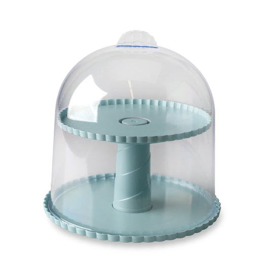 Nordic Ware | Dessert Stand with Dome Lid, 2 Tiers