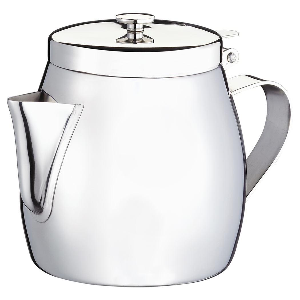 Browne | Stackable Teapot with Strainer, 10 oz, Stainless Steel