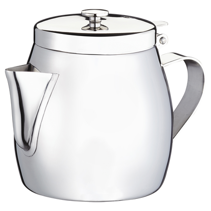 Browne | Stackable Teapot with Strainer, 10 oz, Stainless Steel