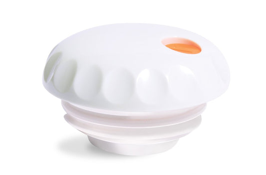 Vollrath | SwirlServe Tilt & Pour Beverge Server Lid, 10 oz, White