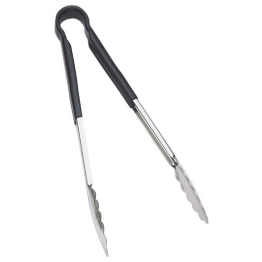 Browne | Colour-Coded Tongs, 12", Black