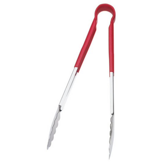 Browne | Colour-Coded Tongs, 12", Red