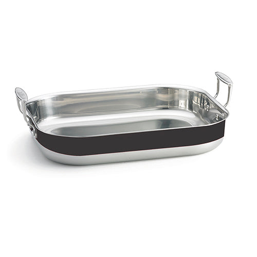 TableCraft | Tri-Ply Roasting Pan, 6 Qt, Black - ChefEquipment.com