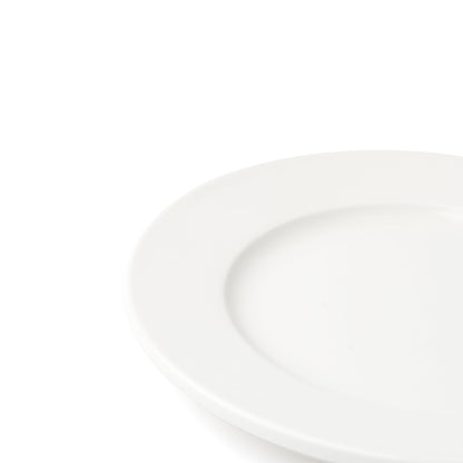 Browne | Foundation Round Wide Rim Plate, 6.5", White (36-pack)