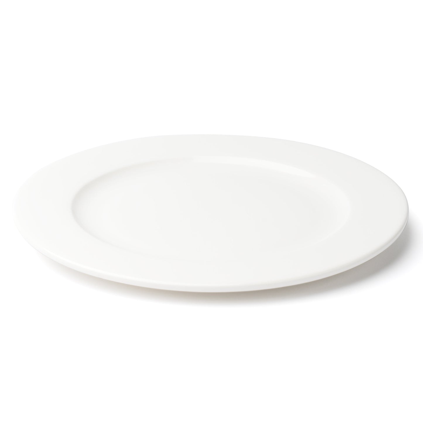 Assiette ronde à large bord Foundation de Browne |, 10,75 po, blanche (paquet de 12)