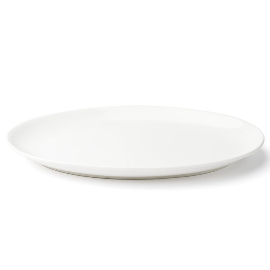 Assiette ovale Browne | Foundation, 12" x 8", blanche (paquet de 12)