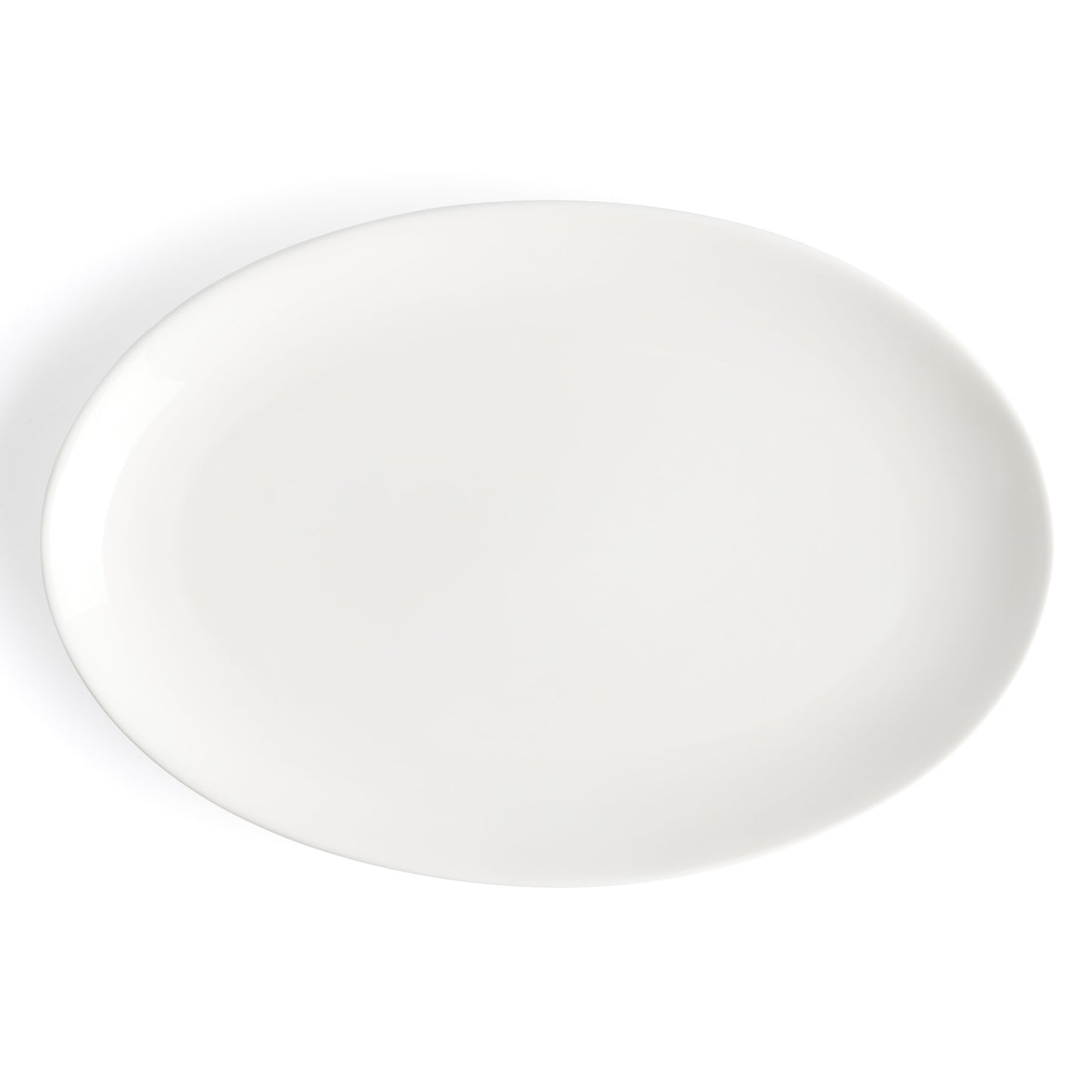 Assiette ovale Browne | Foundation, 12" x 8", blanche (paquet de 12)