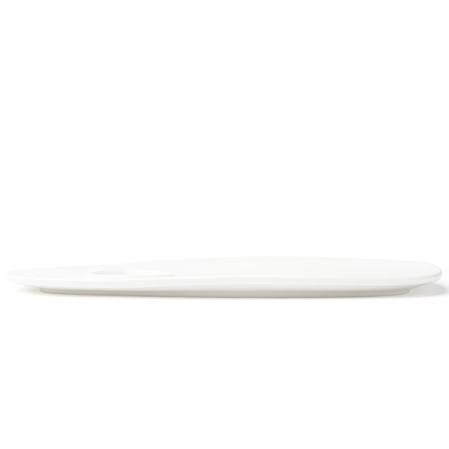 Browne | Foundation Oval Plate with Well, 13.25" x 7.5", White (12-pack)